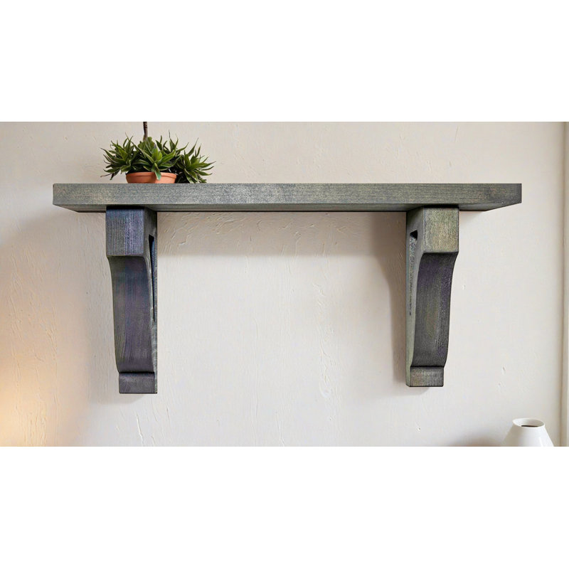 Rayne 1" Shelves/W Corbels, 10" H x 58" W x 8" D