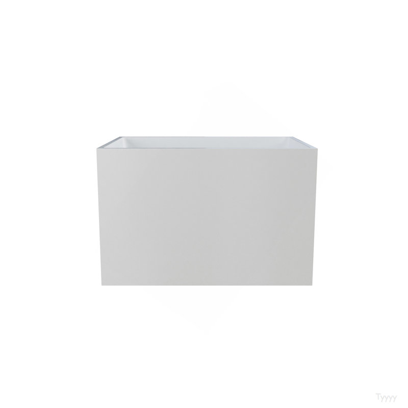 Baignoire autoportante en acrylique 39 po. X 28 po., Forme rectangulaire, blanc