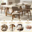 Chaise d'appoint rembourrée en bois massif-628719360
