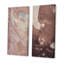 «Brown Abstract Paint Strokes», ensemble de 2 peintures sur toiles-1327761222-1327761223