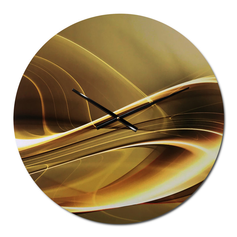 Burnette Metal Wall Clock, Oversized