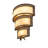 18" Wide Rope Trimmed Cilindro Wall Sconce