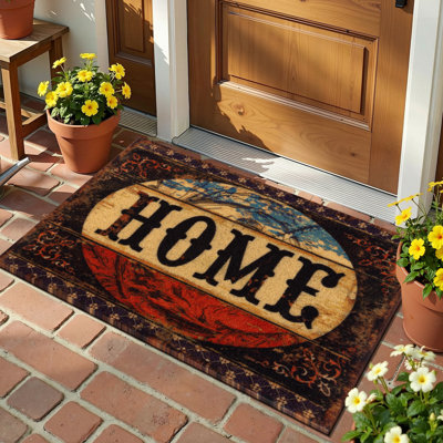 Coir Outdoor Door Mat Non Slip Entryway Rug
