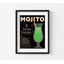 «Cocktail Hour IV» par Pela Studio, affiche de recette impression de mojito vert vif, impression d'art de signe Mojito, décoration murale Minibar, boisson forte