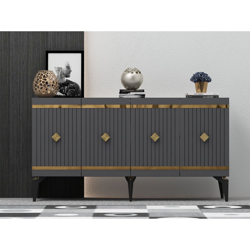 Console, Noir et or
