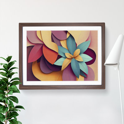 XH1022-1005X Attractive Abstract Flowers - Single Picture Frame Print