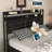 Bed With Storage Headboard And 12 Drawers With Led Lights, Metal Platform With Anti-Slip And Noiseless Mattress Support-2118964142-2118964140