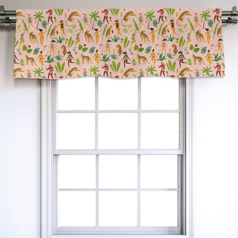 Sateen Ruffled Window Valance