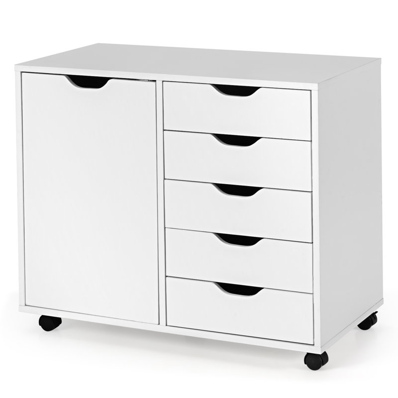 Kechi 31'' Wide 5 -Drawer Mobile File Cabinet