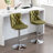Swivel Velvet Barstools With Adjustable Seat Height And Tufted Backs For Home Pub And Kitchen Island-1951741366