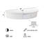 Tablette murale demi-lune-689637743