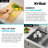 KRAUS Kore™ 30" L Drop-In Workstation 16 Gauge Stainless Steel Double Bowl Kitchen Sink with Accessories