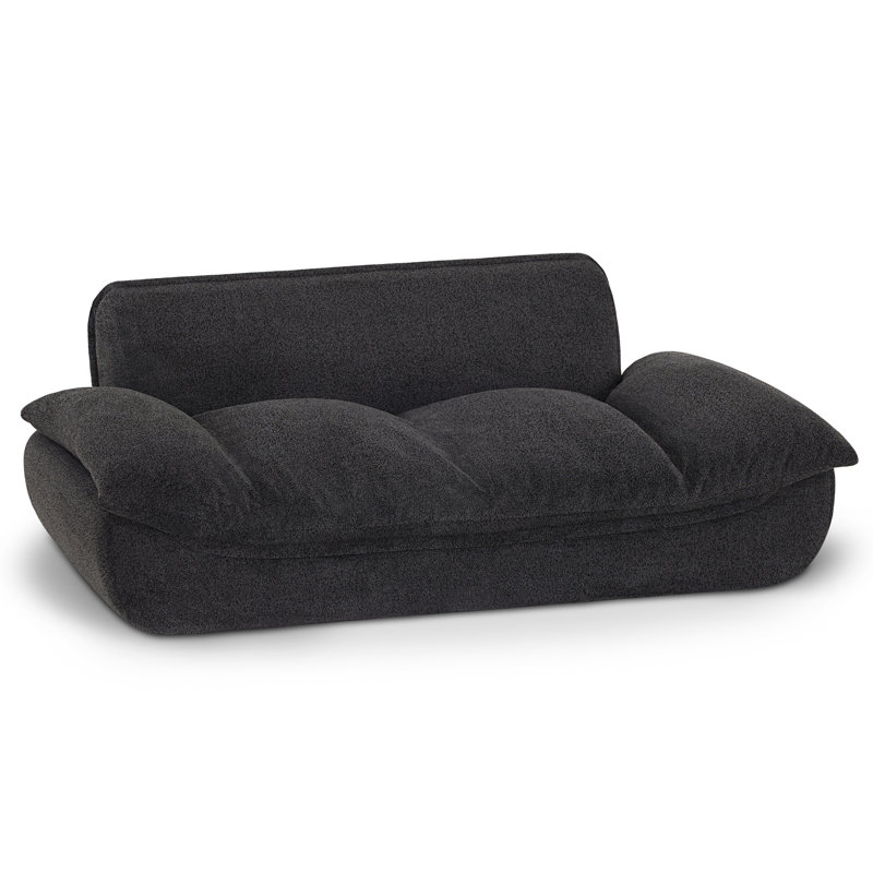 40.2” Width Dog Bed, Compression Dog Sofa Couch with Anti-Slip Pad, No Assembly Needed, Black