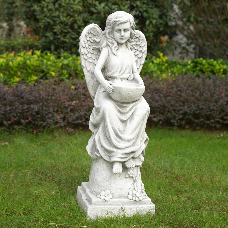 31.3"Angels & Cherubs MGO Garden Statue