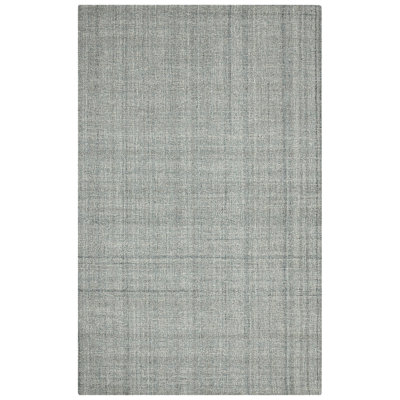 Tapis bleu marine en laine touffeté à la main Bakstran