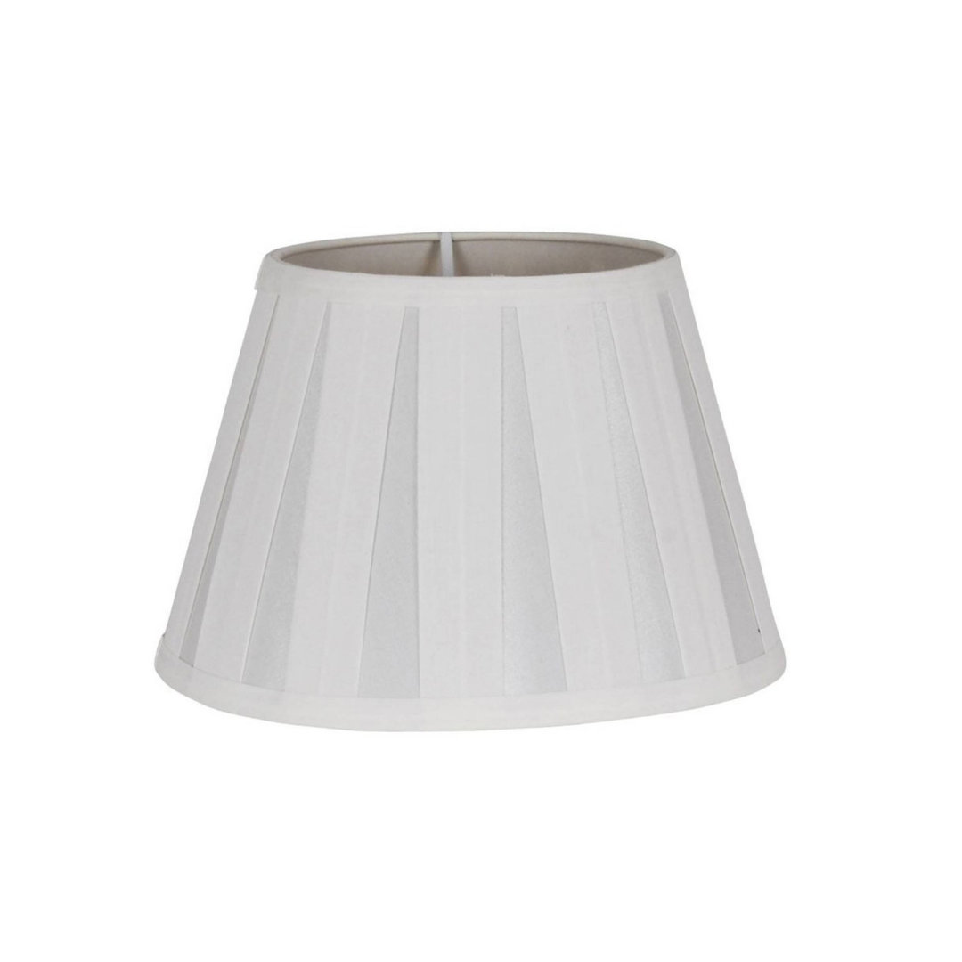 Ethel 9cm H Silk Drum Lamp Shade in White