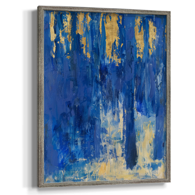 ABSTRACT Series X, reproduction encadrée - bois massif, H 30 po x l 24 po