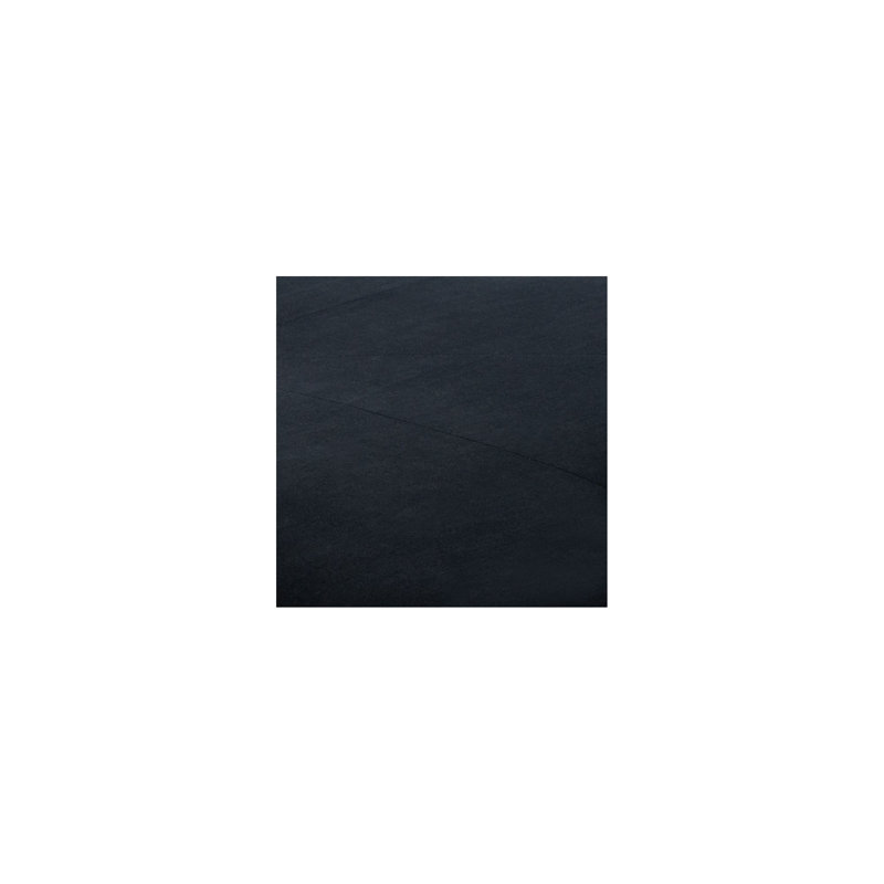 Khan Upholstered Ottoman, Black