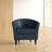 Kronos Faux Leather Barrel Chair-35553865