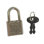 Small Metal Padlock Mini Tiny Box Luggage/Suitcase Craft Lock Key