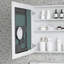 Armoire à pharmacie avec miroir à bords biseautés, porte à ouverture à gauche et porte sans cadre l 24 po x H 26 po-1223807817