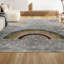 Tapis moderne gris / ivoire / jaune lavable à la machine Bluette Rainbow Dot-1718058419