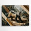 Wildlife Honey Badger Brown Metal Wall Art-1907527517