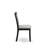 Monza Parson Chairs - Shitake Linen Fabric Padded Dining Chairs, Set of 2, Wire brushed Black-478704028-478704029