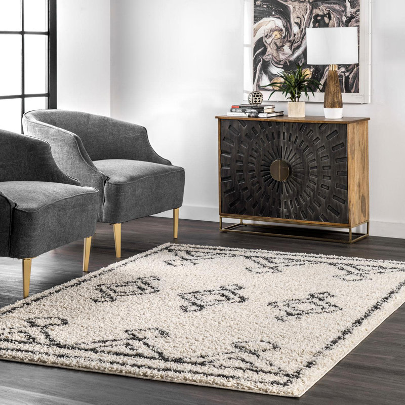 Standish Geometric Indoor Rug, Rectangle 4' W x 6' L