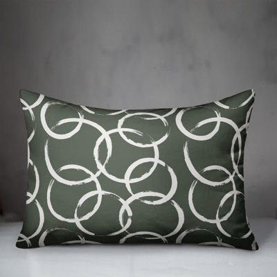 Geometric Outdoor Reversible Throw Pillow
