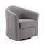 Fauteuil demi-tonneau pivotant rembourré Aunna-1857272524
