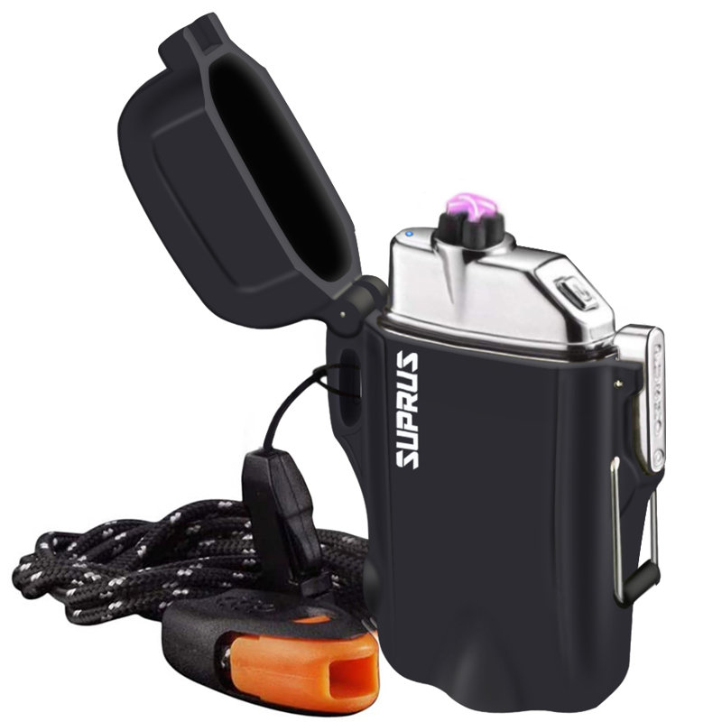 Stainless Steel Lighter, Black