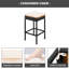 Table d'extérieur en bois et huit tabourets avec pieds antidérapants et conception pliable