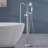 Topcraft Single Handle Floor Mounted Freestanding Tub Faucet with Handheld Shower-87221816