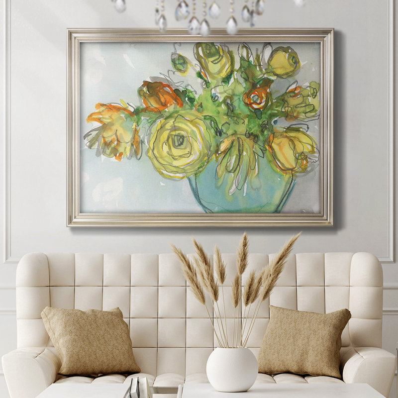 Impression florale printanière sur toile I, H 21 po x l 25 po x P 2,5 po