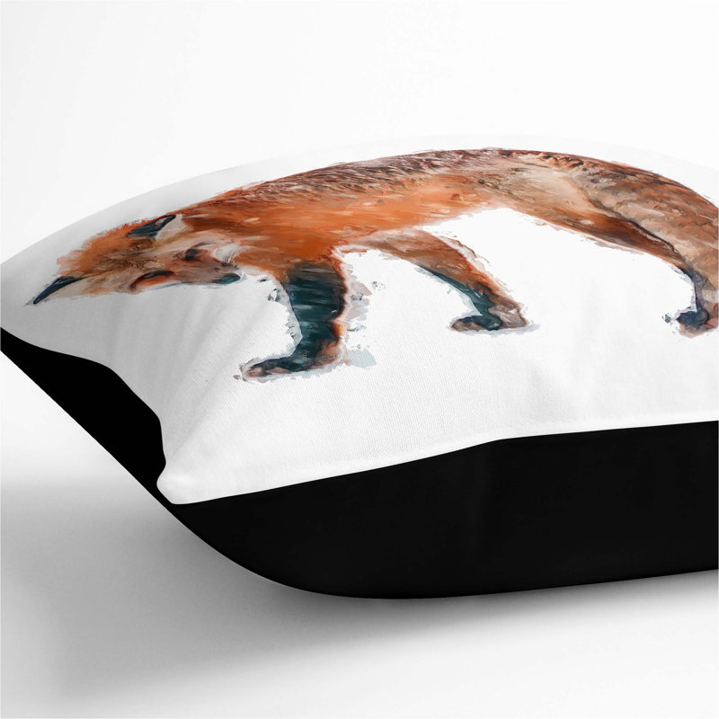 Square Throw Cushion, Black, 40cm H x 40cm W x 15cm D