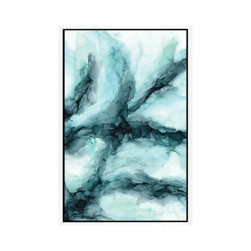Riptide II Center by Elizabeth Karlson - Print on Canvas, White Framed, 66.04 cm H x 45.72 cm W