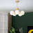5 Heads Gold Finish Chandelier