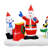 Weather Resistant Staked Christmas Santa Claus and Reindeer Inflatable Outdoor Decoration