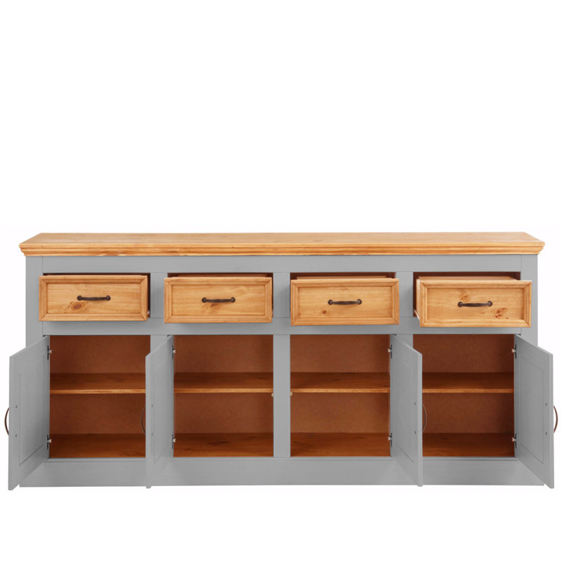 Suzie 192cm Sideboard, Grey/Stain