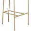 Grey And Gold Low Back Stool-94490064