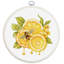 Trousse de broderie au point de croix comptée « Jus de citron » avec tambour à broder par Luca-S BC234L