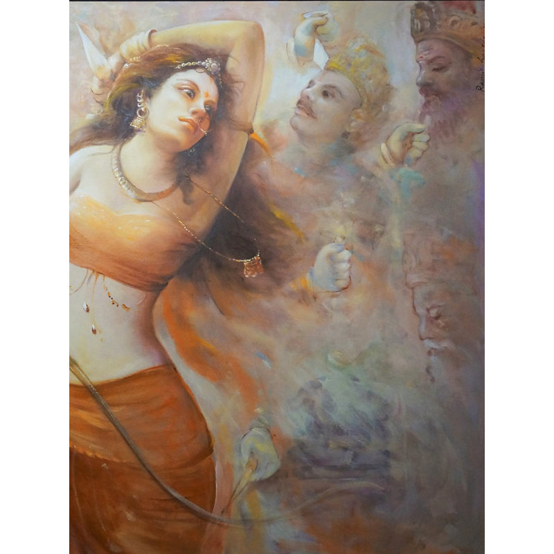The Panchali, peinture avec couleurs acrylique sur toile | Décoration murale
