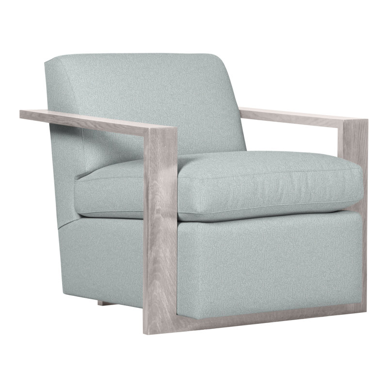 Thom Filicia Home Upholstered Armchair, Dove Gray, Ian Haze