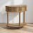 31.5" Height Grooved Half-Moon Console Table