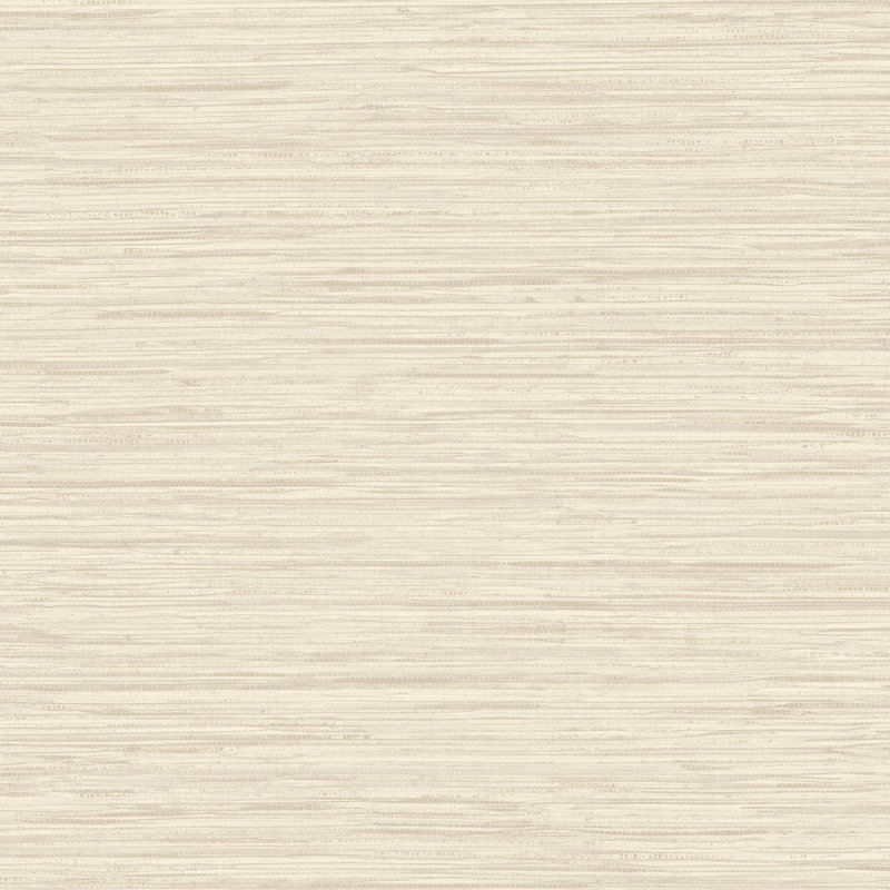 Style Sisters Classic Grasscloth Effect Wallpaper Roll, Cream