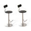 Chaise basse argentée (lot de 2)-24163375