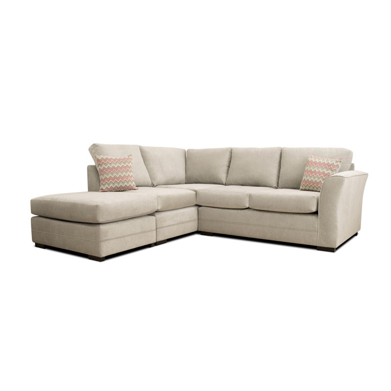 Lilah 5 Seater Corner Sofa , Lilac, Left Orientated