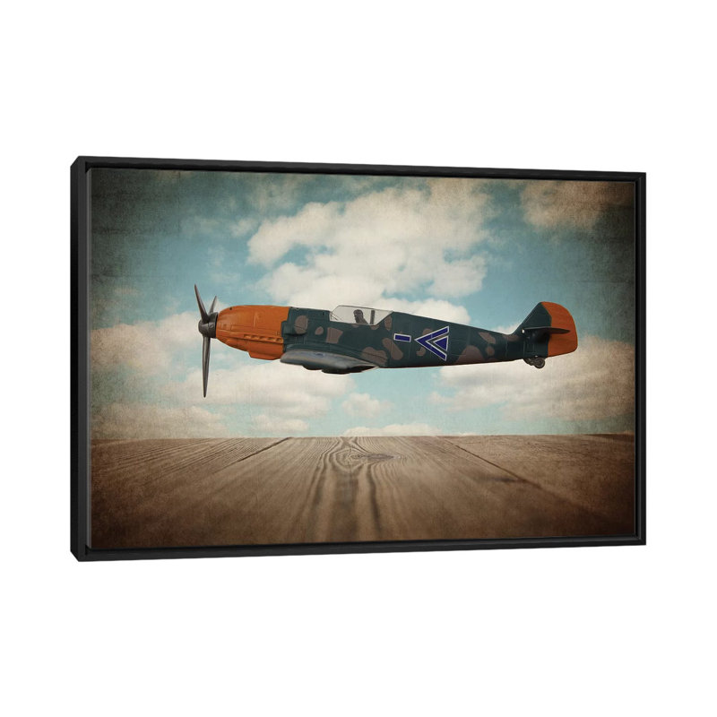 BF109 - Print on Canvas, 101.6 cm H x 66.04 cm W, Black Framed