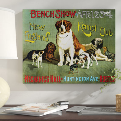 «Vintage Kennel Club», reproduction d'impression sur affiche